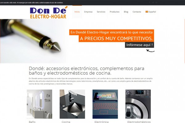 Trabajo realizado para Dondé Electro-hogar.